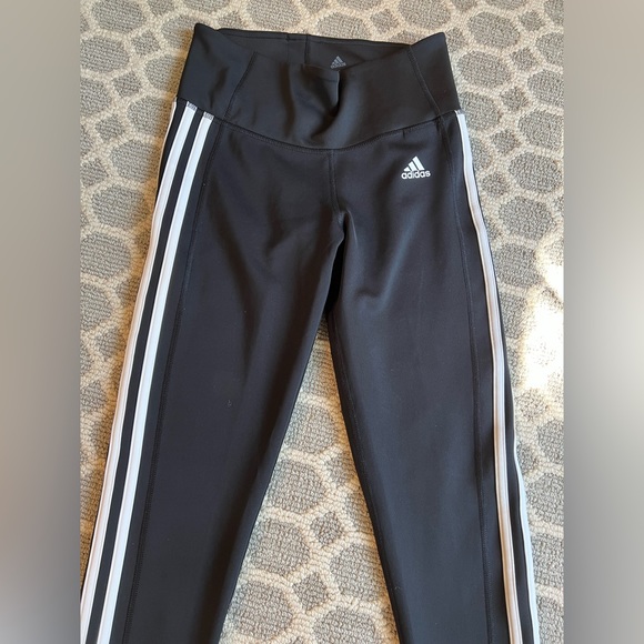 Adidas Climalite black Leggings size Small - Picture 4 of 9